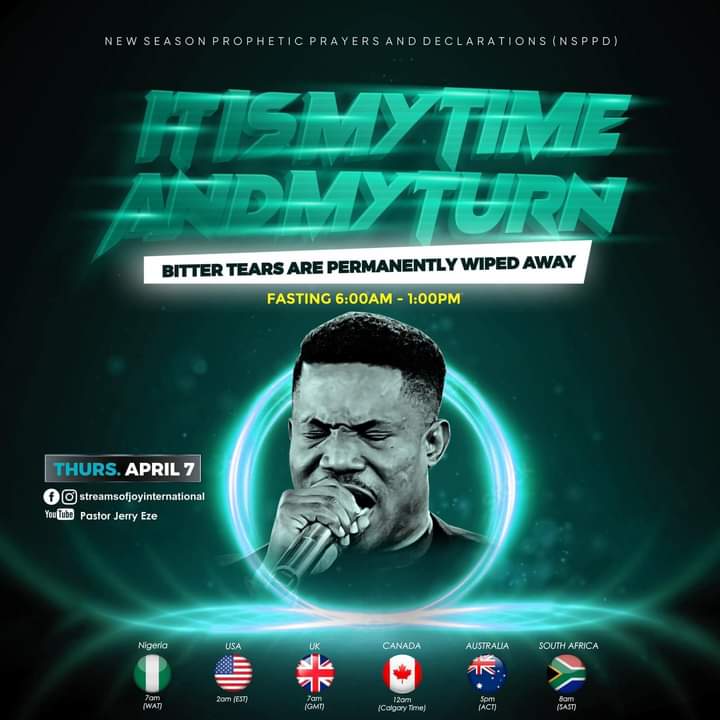 Prophetic Morning Prayer of Pastor Jerry Eze 7 April 2022 NSPPD || My Turn, My Time