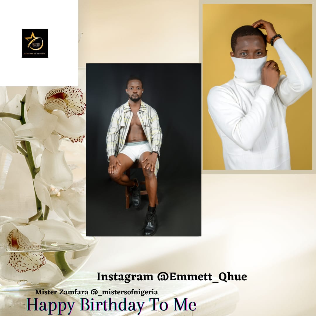 Mr Nollywood Nigeria 2022 Oghenede Emmett Emmanuel. celebrates birthday with as he prepares for his next Contest (photos)