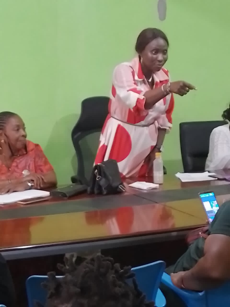 THE STATE WOMEN LEADER OF THE PASTOR REUBEN INITIATIVE FOR GOOD LEADERSHIP AND ACCOUNTABILITY PST ESTHER MARTINS MEET VARIOUS WOMEN WINGS AHEAD OF THE OPERATION SHOW YOUR PVC CAMPAIGN AT THE STATE SECRETARIAT.