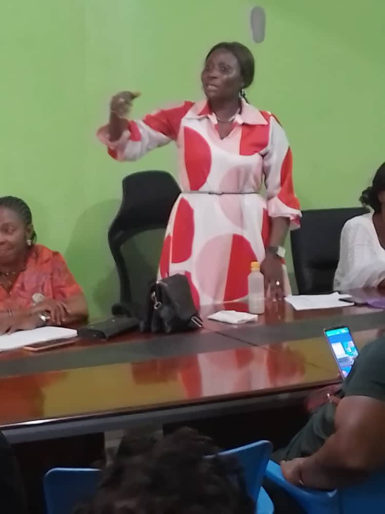 THE STATE WOMEN LEADER OF THE PASTOR REUBEN INITIATIVE FOR GOOD LEADERSHIP AND ACCOUNTABILITY PST ESTHER MARTINS MEET VARIOUS WOMEN WINGS AHEAD OF THE OPERATION SHOW YOUR PVC CAMPAIGN AT THE STATE SECRETARIAT.