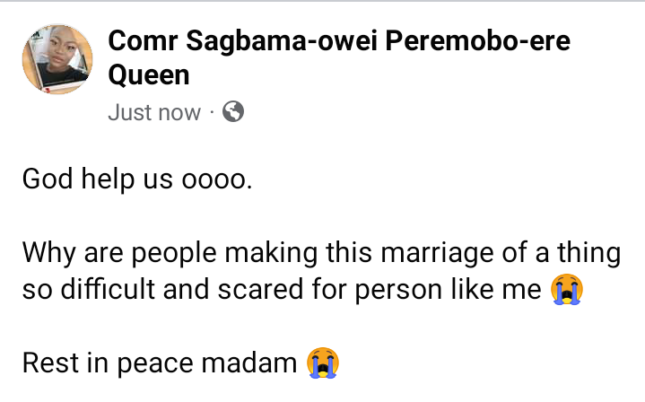 Sad one. Late Osinachi Nwachukwu allegedly Died Of Domestic Violence by her Husband - Nigerian Lady Alleged