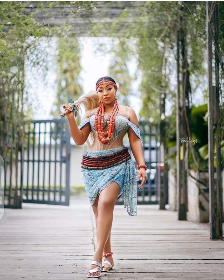 Rita Dominic steps out for her first outing at her traditional wedding ceremony in Imo State (video)