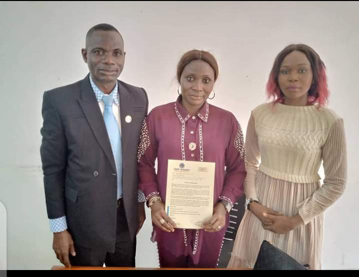 PST ESTHER MARTINS RECEIVES NOMINATION LETTER OF AWARD FOR HER SELFLESS SERVICE TO HUMANITY