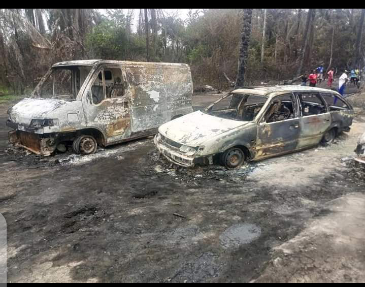 Over 100 Persons Feared Dead As Explosion Guts Illegal Oil Bunkering Sites At Abaezi Forest Ohaji/Egbema LGA, Imo State.