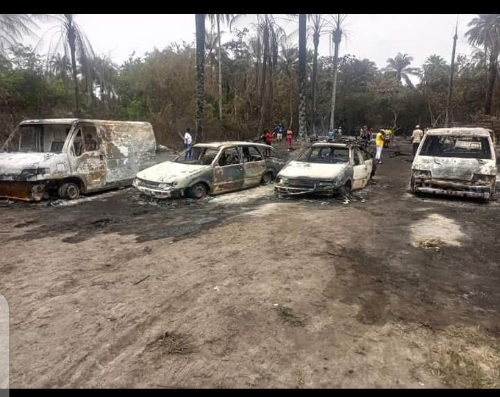 Over 100 Persons Feared Dead As Explosion Guts Illegal Oil Bunkering Sites At Abaezi Forest Ohaji/Egbema LGA, Imo State.