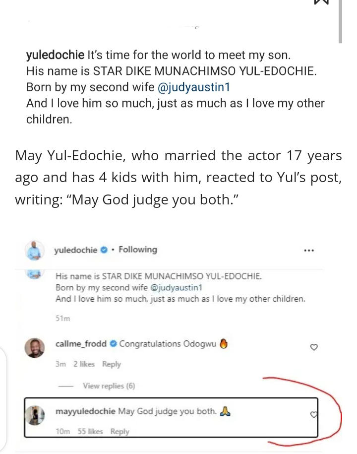 IT’S TIME FOR THE WORLD TO MEET MY SON BORN BY MY SECOND WIFE” YUL EDOCHIE SHOWS OFF HIS CHILD WITH ANOTHER WOMAN AS HIS WIFE TELLS HIM “MAY GOD JUDGE BOTH OF YOU”