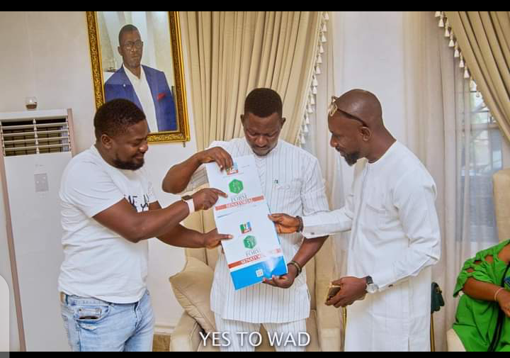 Hon wilson Ayakpo of APC Officially pick his intent form to contest the forthcoming Bayelsa West Senatorial seat