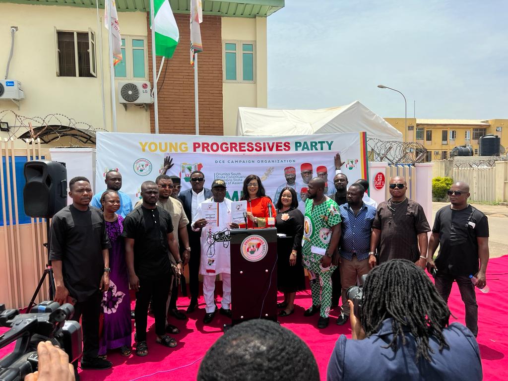 Dr. Echem Storms YPP Office, Obtains Nomination Form To Represent Orumba South Constituency