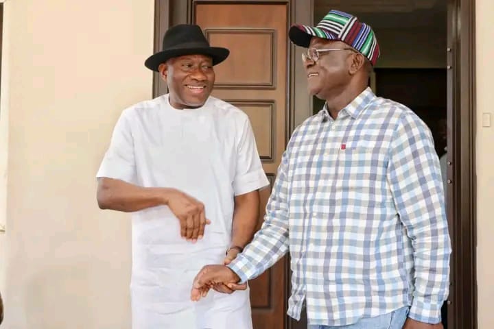 PHOTOS: Gov Ortom visits Jonathan in Abuja
