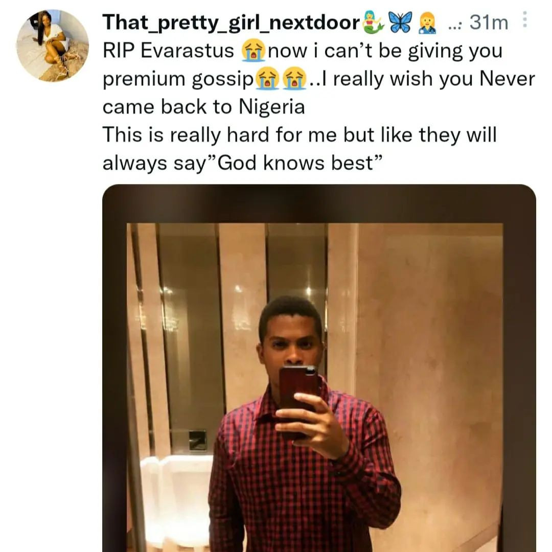 Twitter users mourn Nigerian medical doctor who came in from Asia for an exchange program in Nigeria but was 'shot dead' in Enugu over the weekend