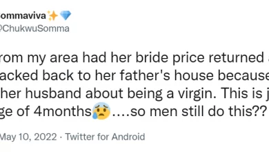 Man returns wife after 4 months of marriage for lying about being a virgin