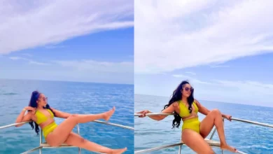 Actress, Sharon Ooja shares swimsuit photos as she vacations in Spain