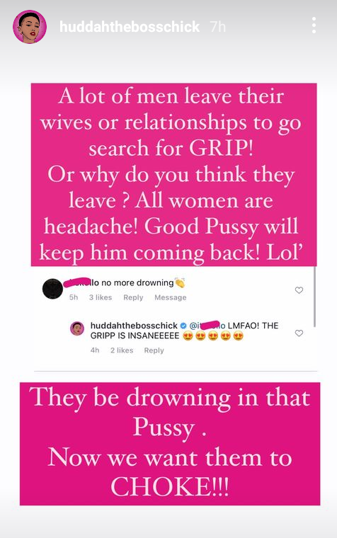 A lot of married men cheat on their wives because they are chasing 'tight vagina' - Huddah Monroe says