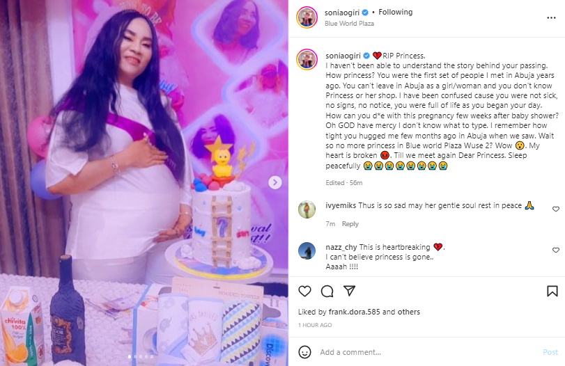 Very Sad! Pregnant Abuja lady dies weeks after her baby shower