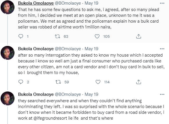 It is dangerous - Police PRO Olumuyiwa Adejobi warns against buying items from street traders as lady is arrested for buying stolen recharge card
