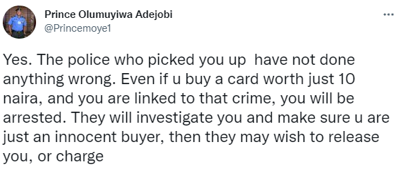 It is dangerous - Police PRO Olumuyiwa Adejobi warns against buying items from street traders as lady is arrested for buying stolen recharge card