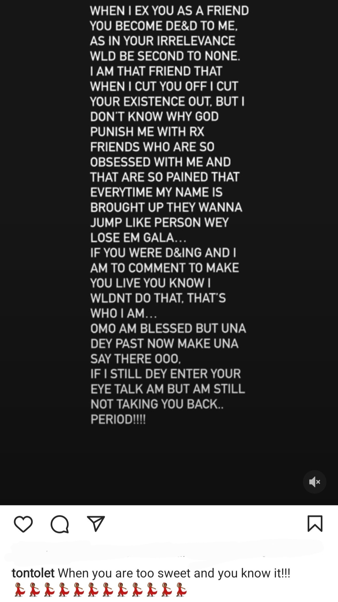 No man wants to be with you because you're bitter" Bobrisky writes as he and Tonto Dikeh resume their beef