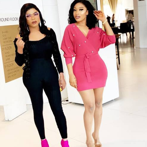 Bobrisky posts picture of Tonto Dikeh crying after she posted photo that showed him in unflattering light