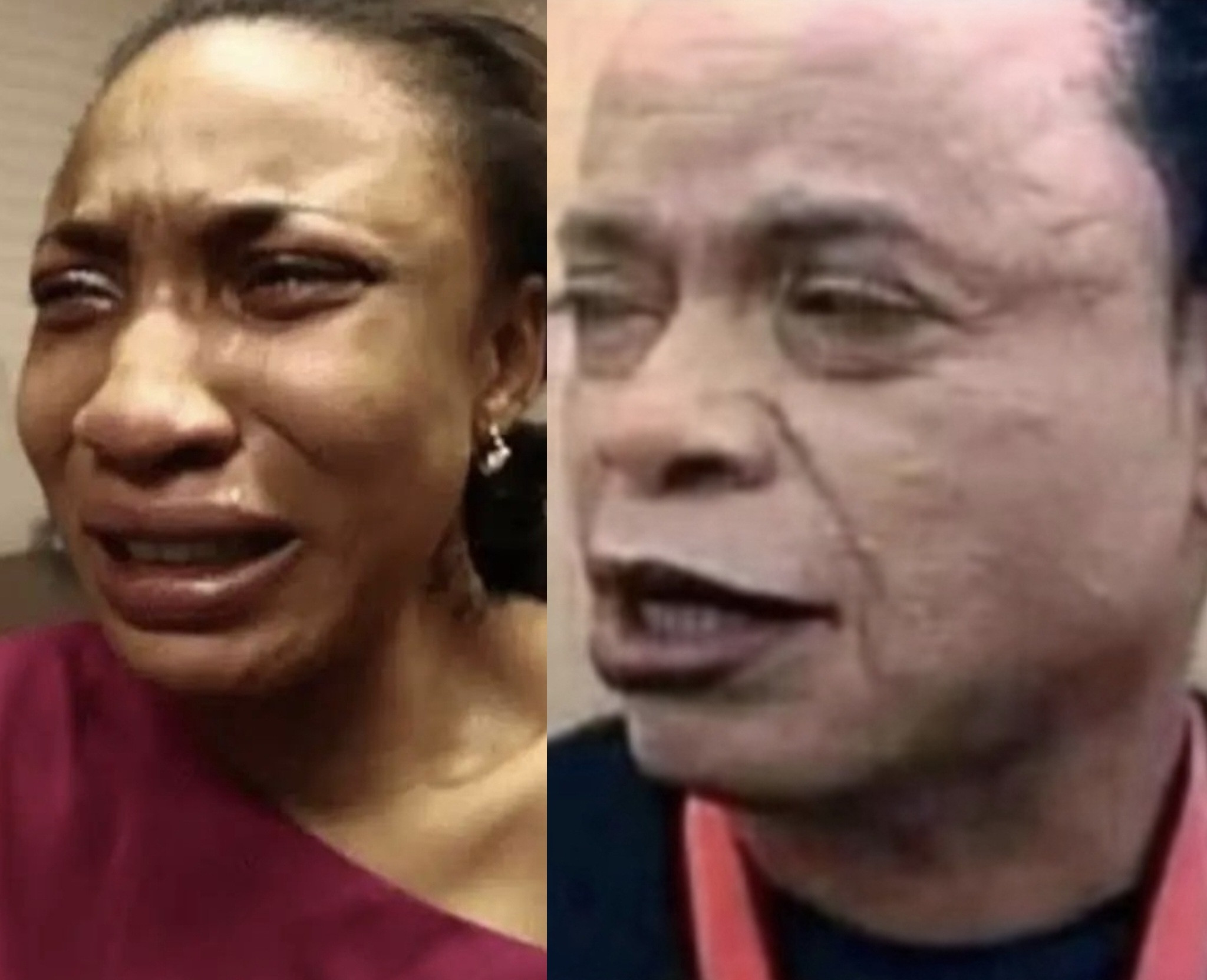 Bobrisky posts picture of Tonto Dikeh crying after she posted photo that showed him in unflattering light