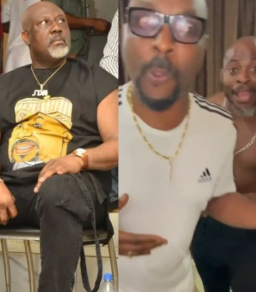 Ex-governor Ayo Fayose's brothers mock Dino Melaye after he lost PDP's Kogi West Senatorial district ticket (video)