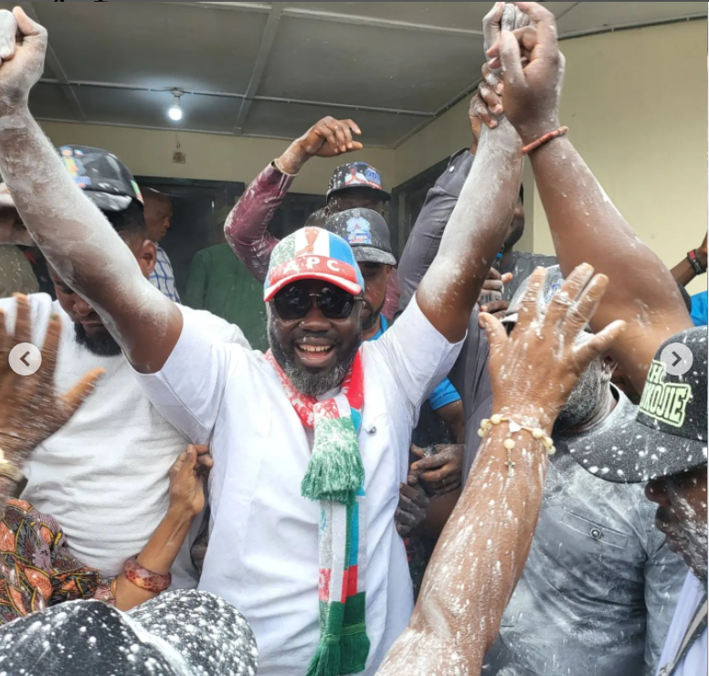 Mercy Johnson's husband, Prince Odi Okojie wins APC house of representatives ticket
