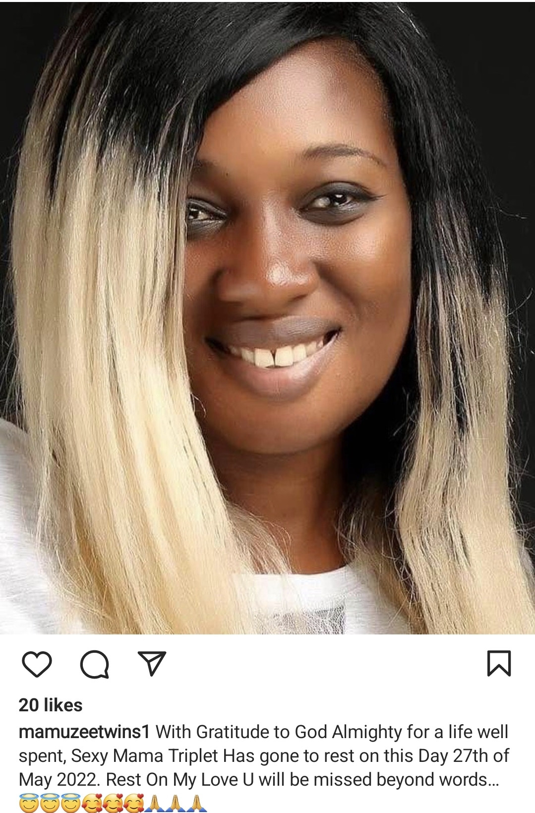 Painful: One of the  Mamuzee twins lost wife