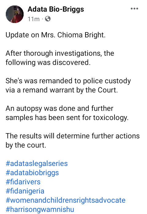 Police arrest woman accused of killing her husband in Rivers