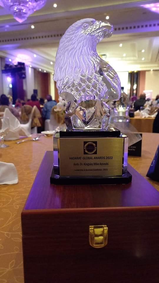 Amb. Kingsley Mike Azonobi Bags Leadership & Business Excellence Award In Dubai*