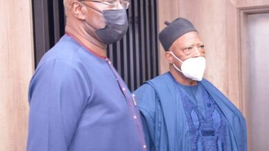 Secretary to the Government of the Federation, (SGF) Boss Mustapha, visit APC National Chairman