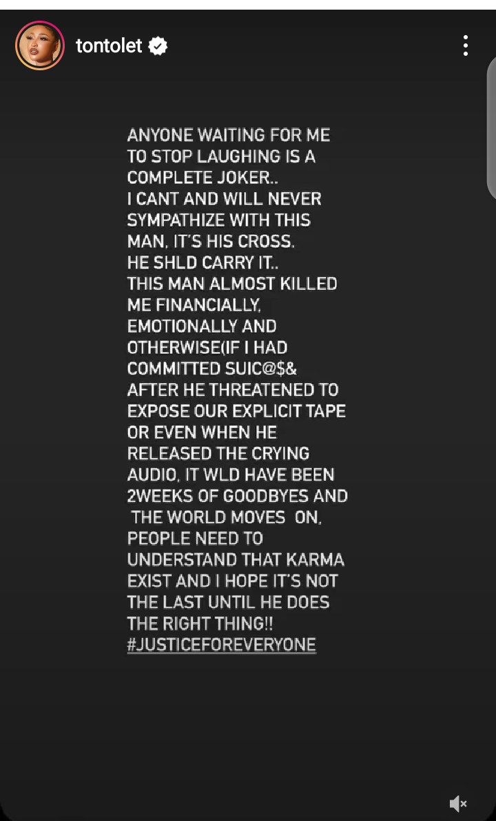 Kpokpogri mocked me when my mother died, said my son will be next, he deserves what he got’ – Tonto Dikeh spills