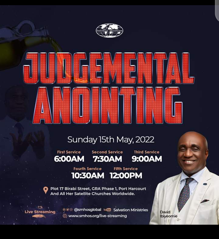 Salvation Ministries Live Sunday service with David Ibiyeomie 15th  May 2022