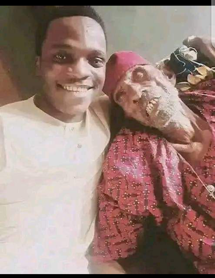 Facebook user shows off his grandfather as he celebrates his 195th birthday, The grandfather who is 195years-old is said to be the oldest living person In the World