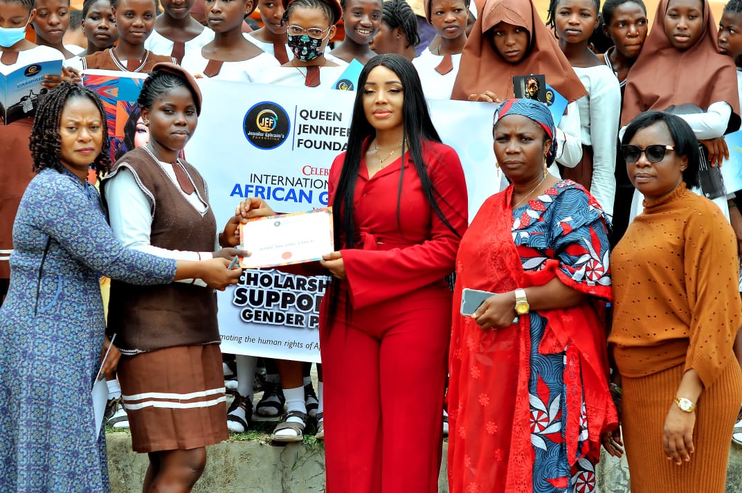 Ex Beauty Queen Awards Scholarship To 10 Students To Celebrate Girl Child Day