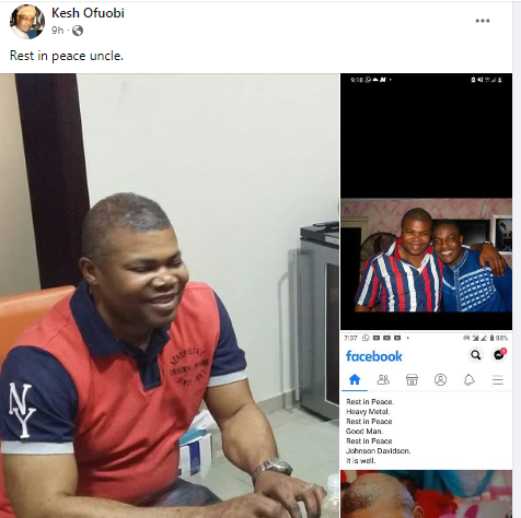 Nollywood actor and voice-over artiste, Davidson Johnson, dies