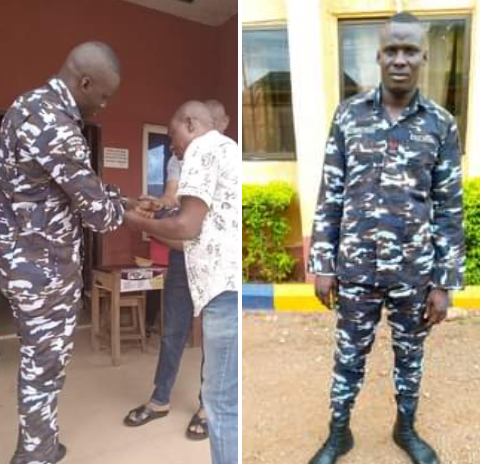 Nigerian Police demote officer seen in viral video singing, dancing and brandishing rifle in praise of cult group