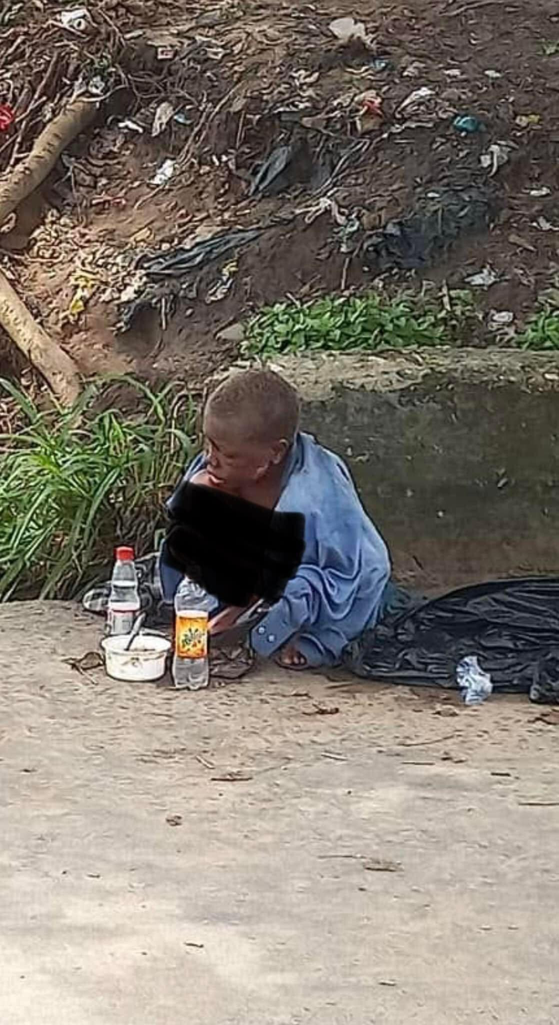 Little boy branded a witch and abandoned on streets of Uyo (graphic photos)