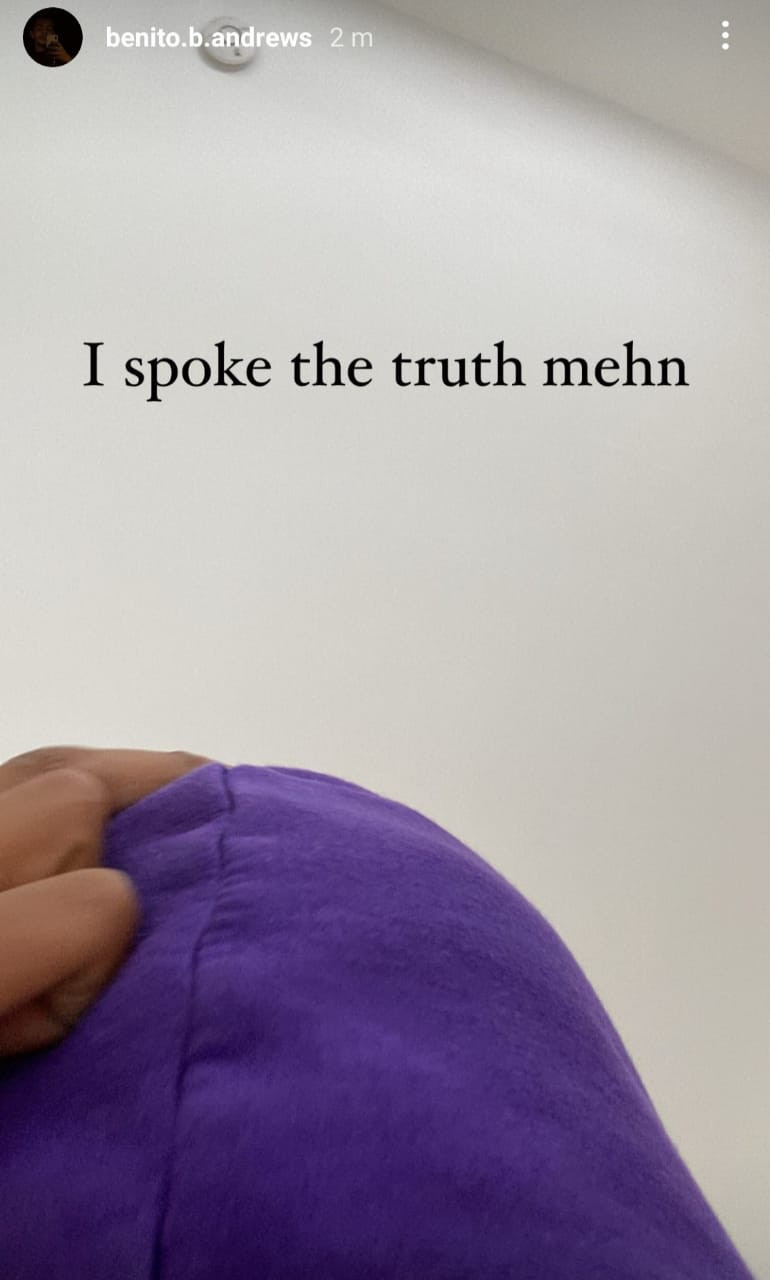 ''I spoke the truth men''- JJC Skillz's son, Benito, writes after he announced his separation from actress Funke Akindele