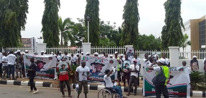 Breaking News: Goodluck Jonathan for President Solidarity Walk is currently on-going at the nation capital Abuja