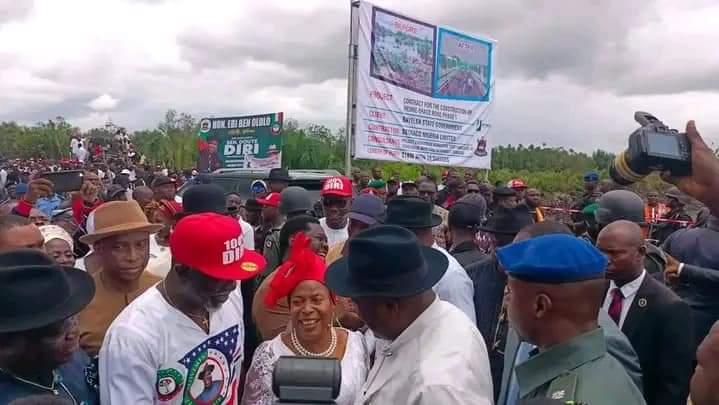 HON. Lucky Okodeh Commend His Excellency Senator Douye Diri over the Flag off of the NEMBE/ BRASS ROAD CONSTRUCTION.