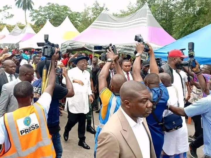 HON. Lucky Okodeh Commend His Excellency Senator Douye Diri over the Flag off of the NEMBE/ BRASS ROAD CONSTRUCTION.