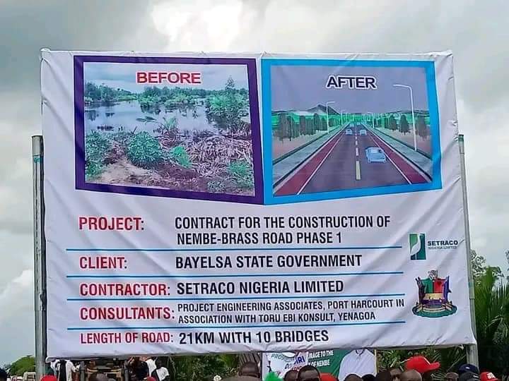 HON. Lucky Okodeh Commend His Excellency Senator Douye Diri over the Flag off of the NEMBE/ BRASS ROAD CONSTRUCTION.
