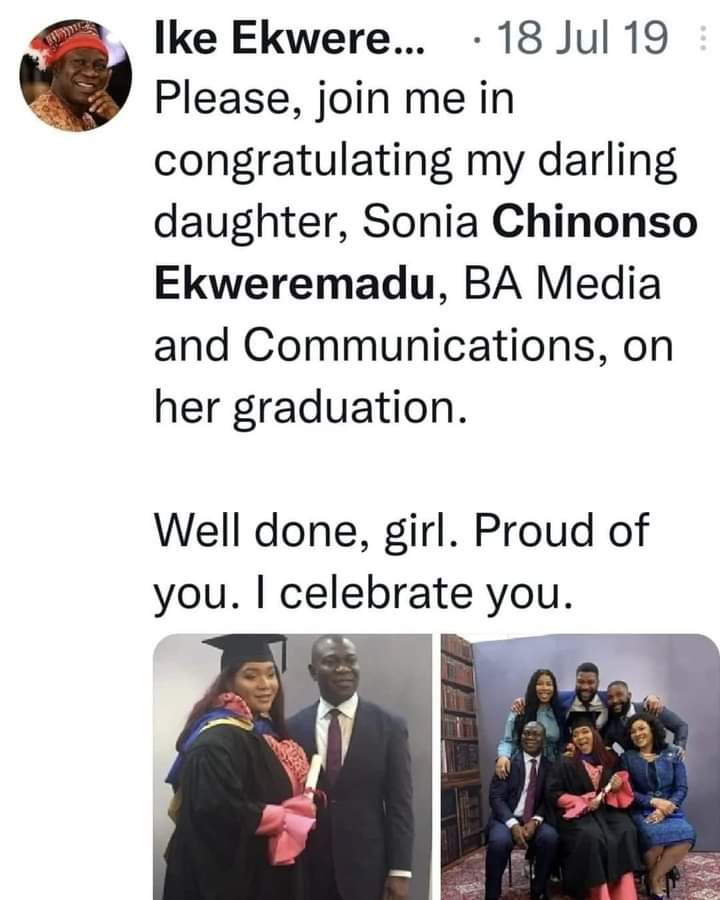 Meet Ike Ekweremadus' daughter that is down with kidney problem and see what would.....