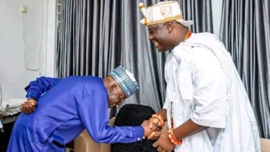 Asiwaju Tinubu Visits Oni Of Ife In Abuja.