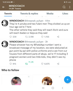 BREAKING: 17 People Including 3 Pregnant Women Allegedly Kidnapped From Their Homes In Abuja