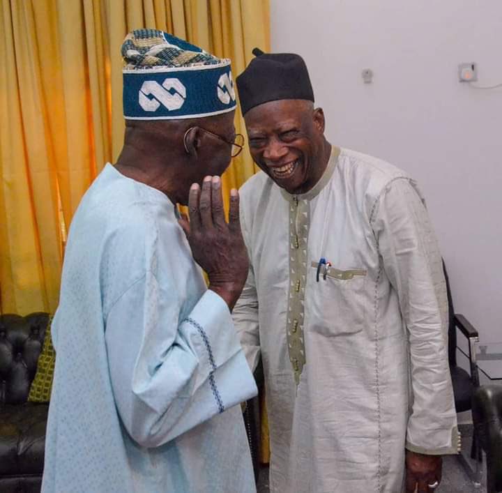 APC National Chairman, Senator Adamu Abdullahi visits Tinubu at his Abuja residence.