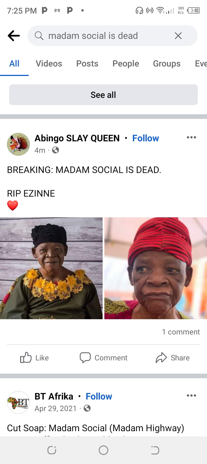 Breaking: Popular skit maker madam Social is Dead
