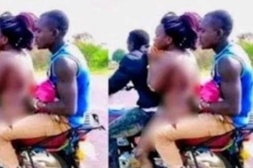 Watch: man caught wife cheating, drove her home N@ked (video)