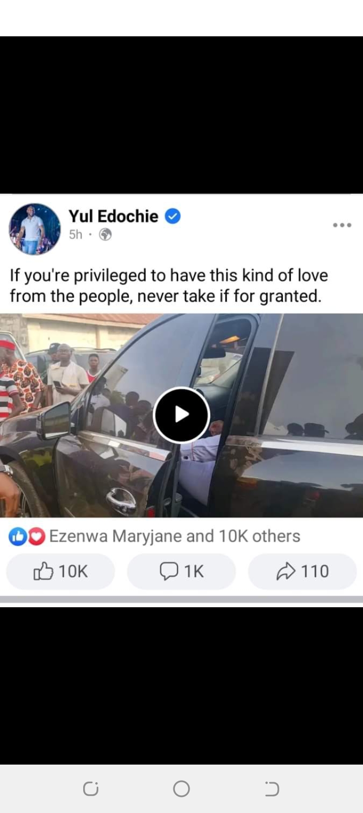 VIDEO: Yul Edochie thanks Nkem Owoh, Patience Ozokwo, Ebele Okaro, fans for massive reception at an event