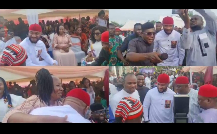 VIDEO: Yul Edochie thanks Nkem Owoh, Patience Ozokwo, Ebele Okaro, fans for massive reception at an event