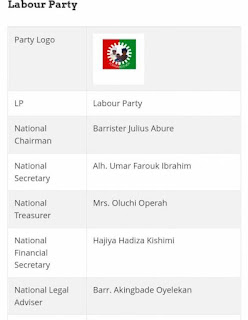 BREAKING!!! Peter Obi’s Labour Party Faction recognised by INEC On It's Website